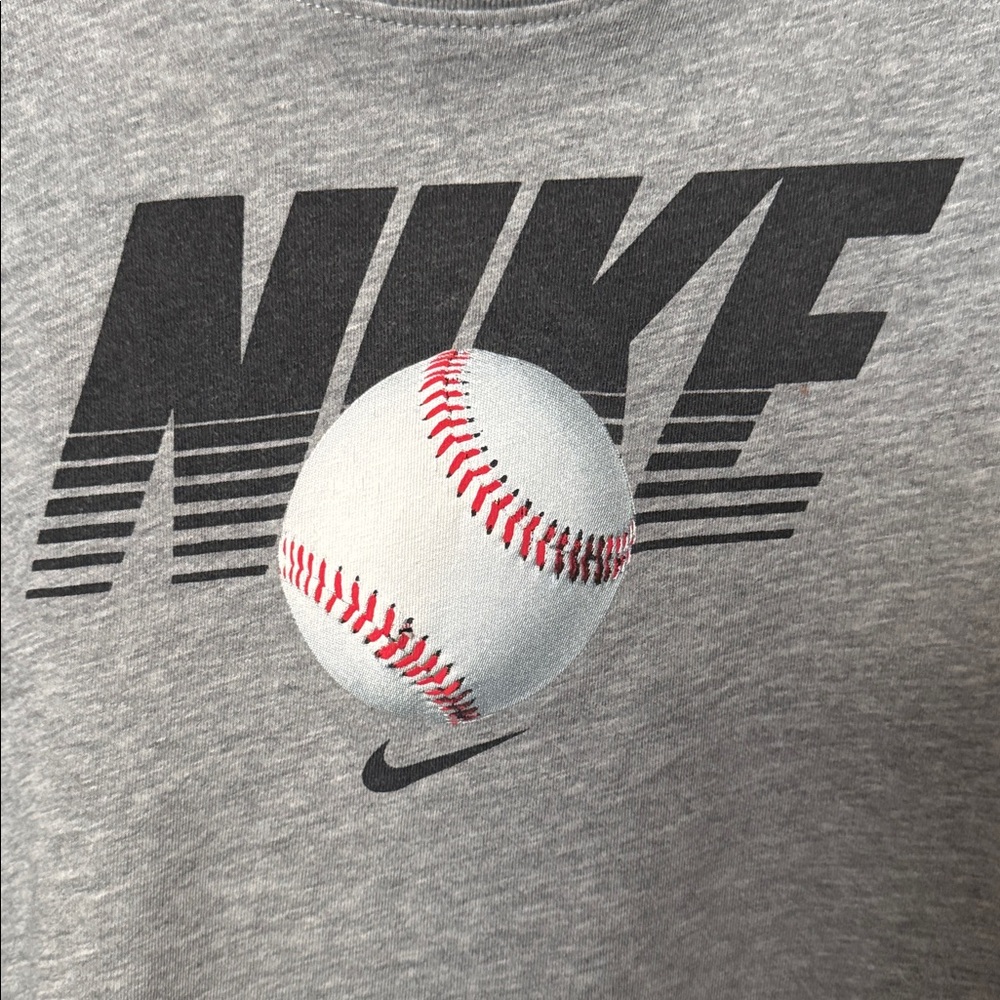 2 Pack Lot Boys Youth Baseball T Shirts Nike Under Armour Red Gray Medium - Picture 8 of 10